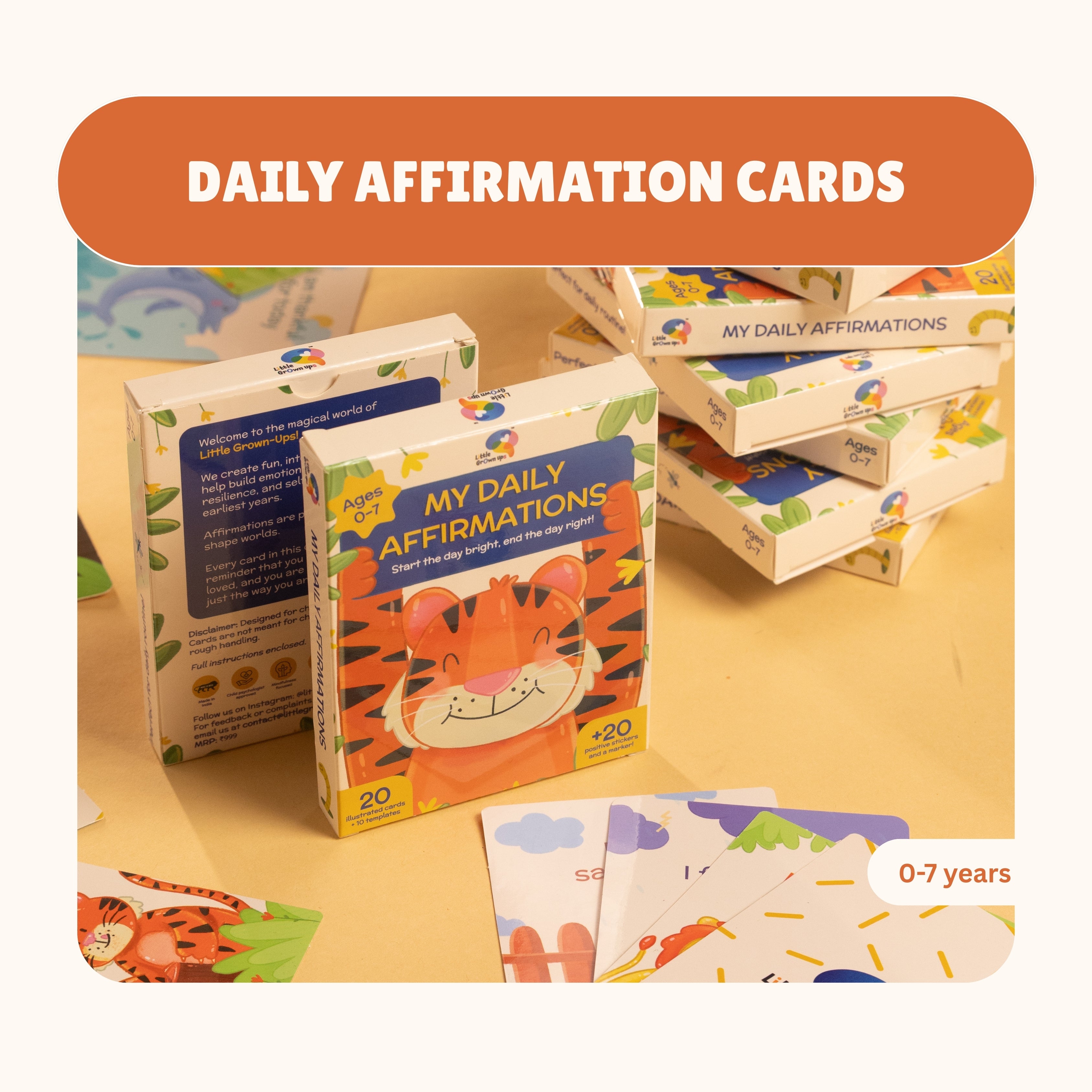 Daily Confidence Affirmation Cards for Kids