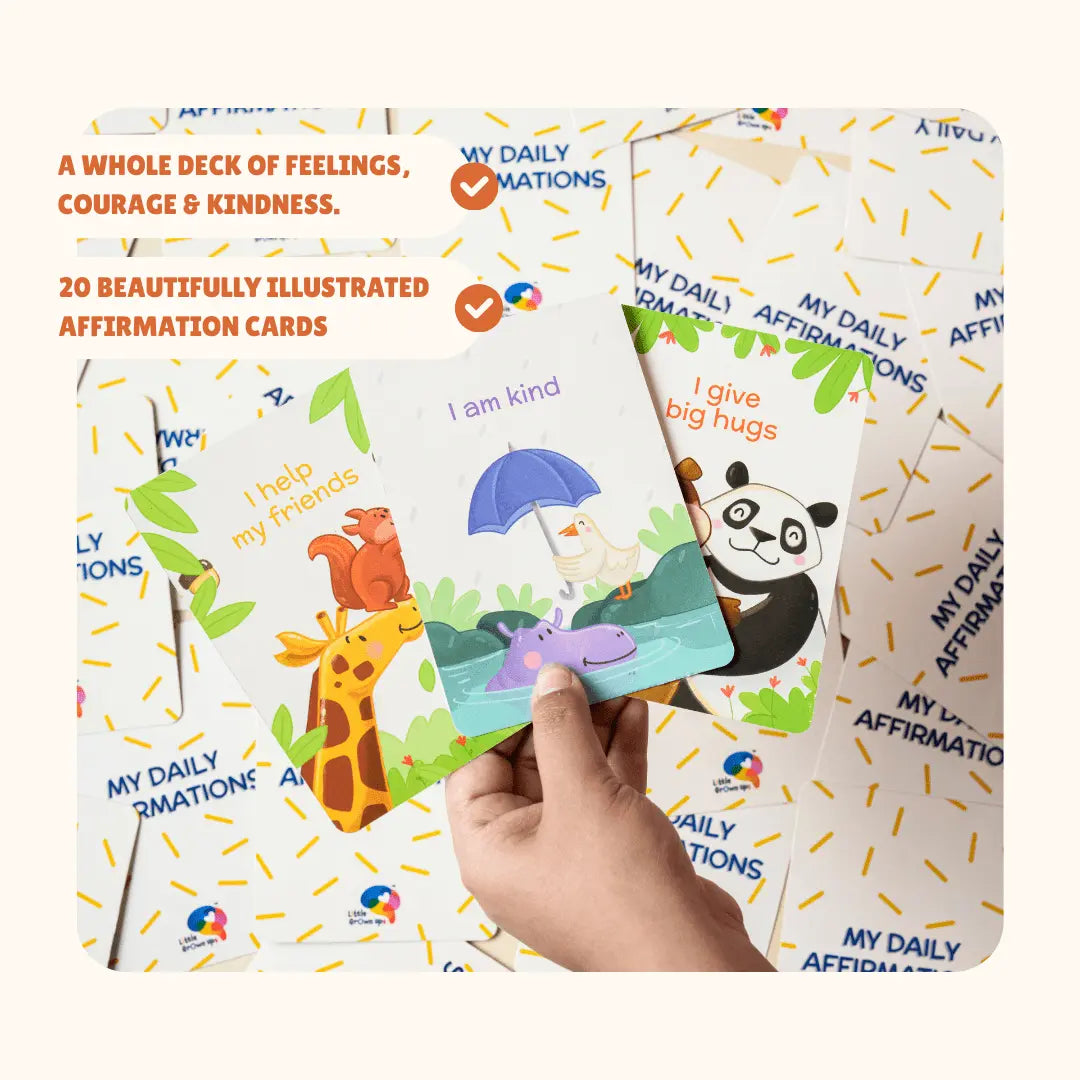 Daily Affirmations Cards for Kids | Pack of 5 for Gifting