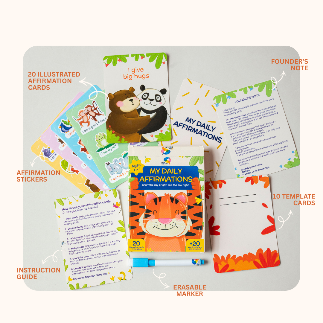 Affirmations Cards for Kids | Pack of 5 for Gifting