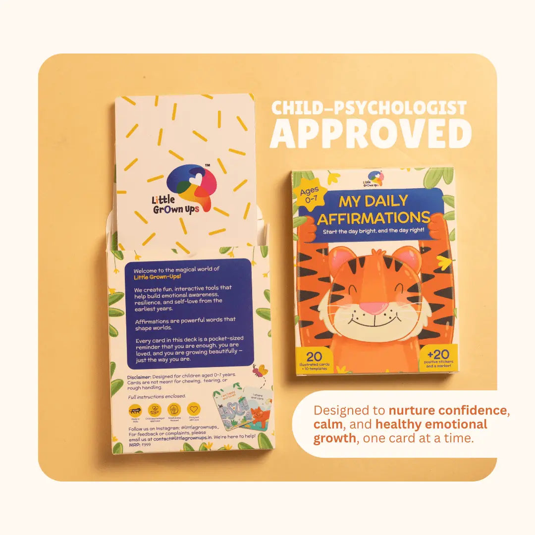 Daily Affirmations Cards for Kids | Pack of 5 for Gifting