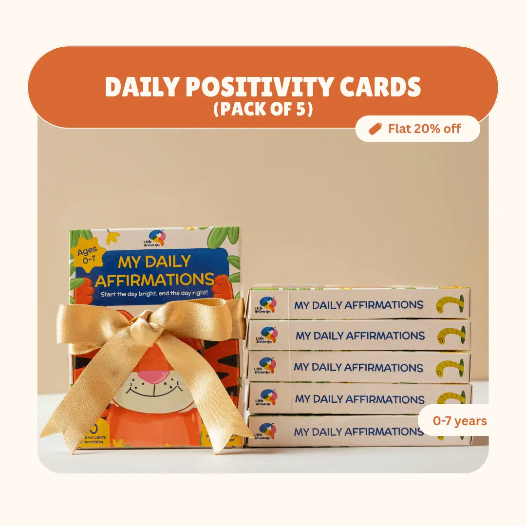 Daily Affirmations Cards for Kids | Pack of 5 for Gifting