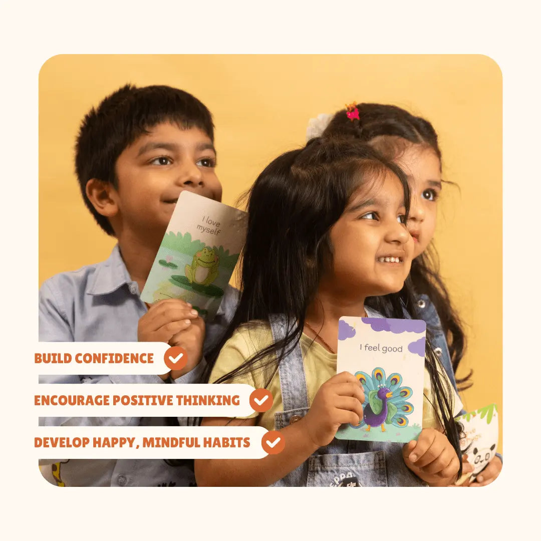 Daily Affirmations Cards for Kids | Pack of 5 for Gifting